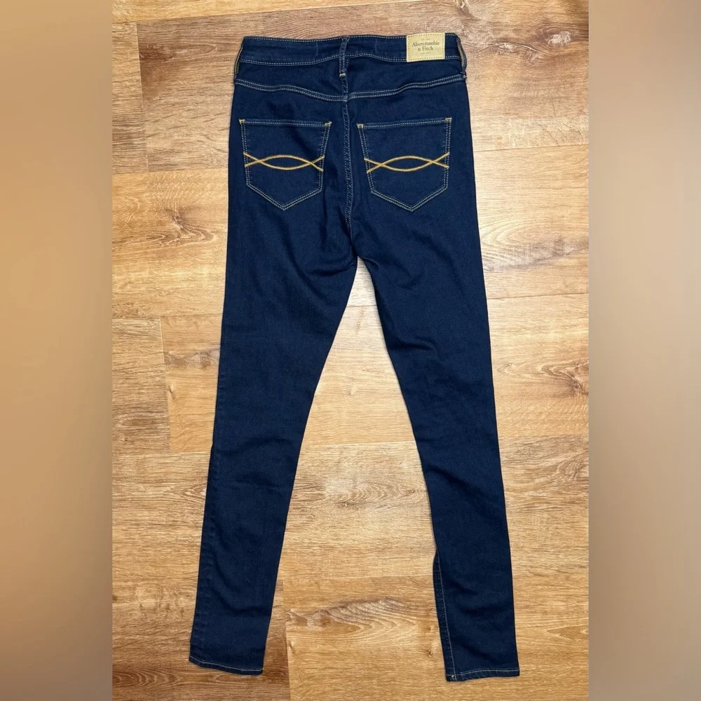 Abercrombie & Fitch High Rise Super Skinny Jeans Dark Wash Size 2 NWT Stretch